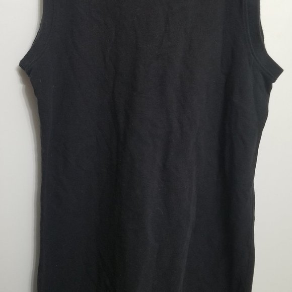 Faded Glory sleeveless black dress w flowers - Picture 4 of 5